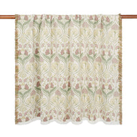 Jacquard Garden Cotton Throw 130x170cm Damask