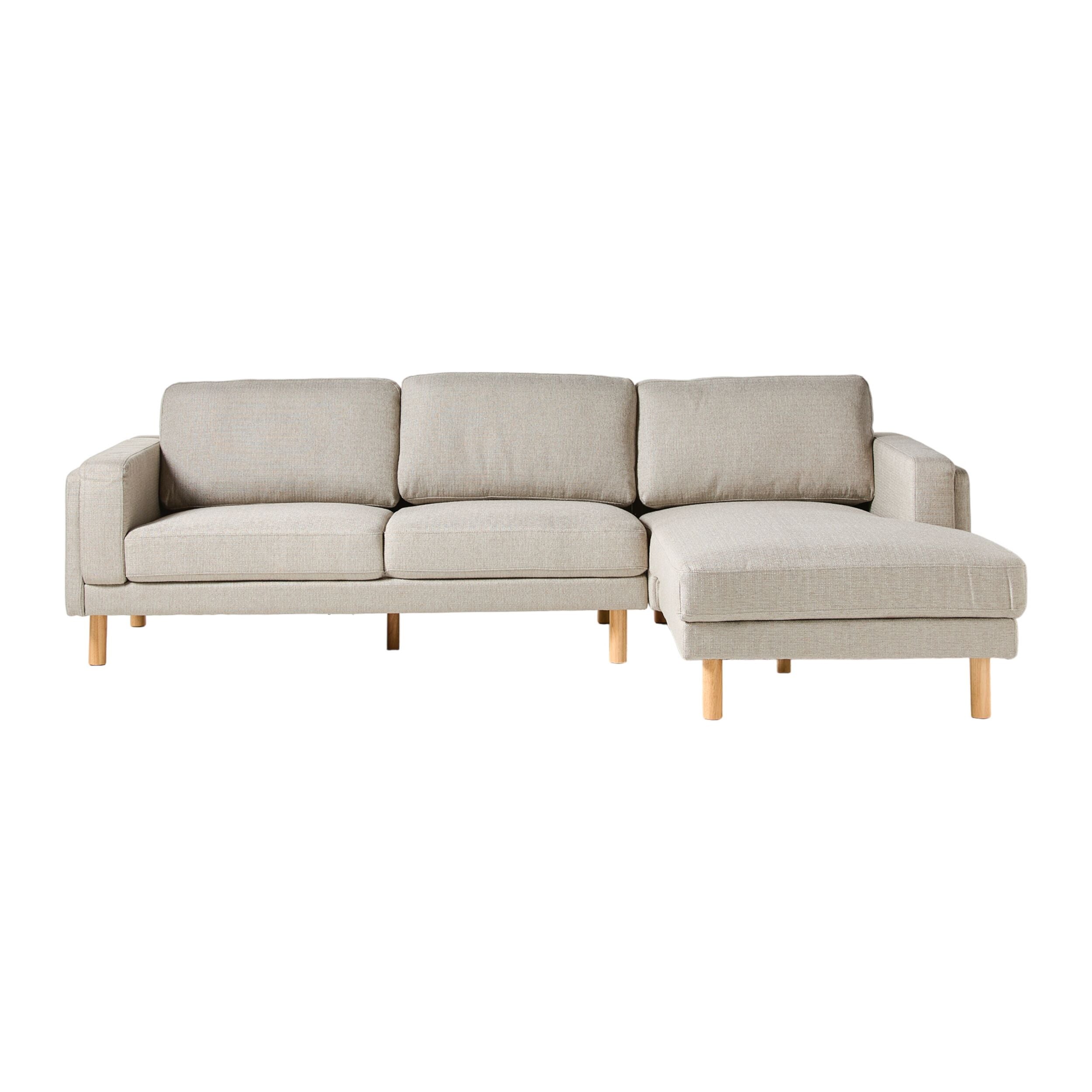 Finch 3 Seater RHS Chaise Amalfi Silver