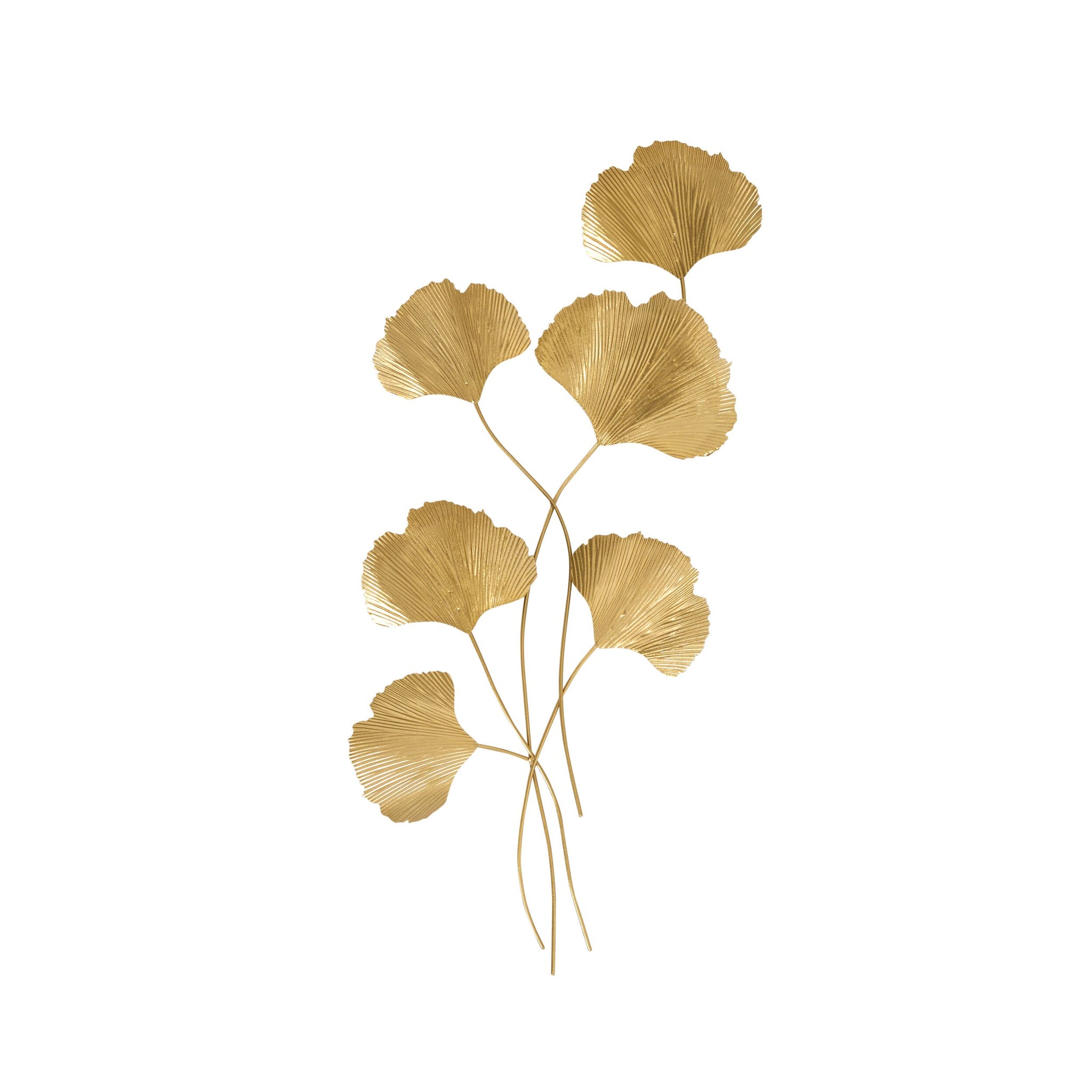 Secret Garden Brass Ginko Wall Hanging