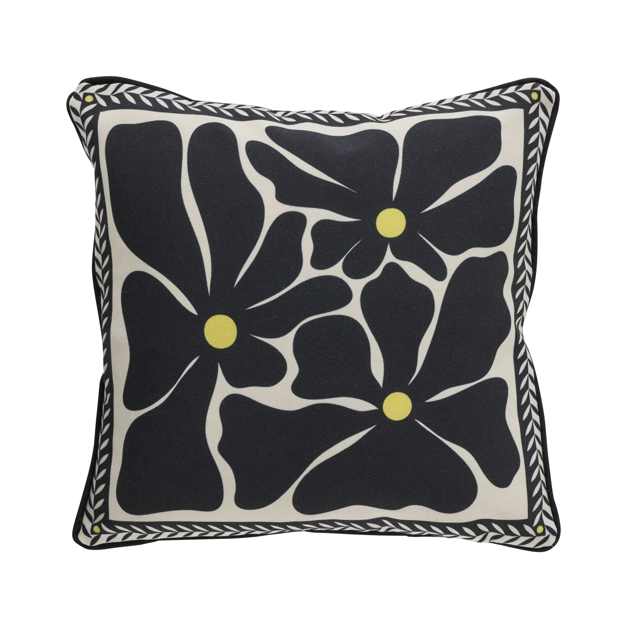 Aruba Achromatic Bouquet Outdoor Cushion 45x45cm
