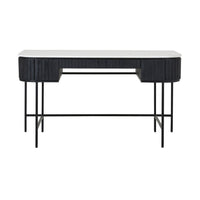 Deva Large 3 drawer Desk Black
