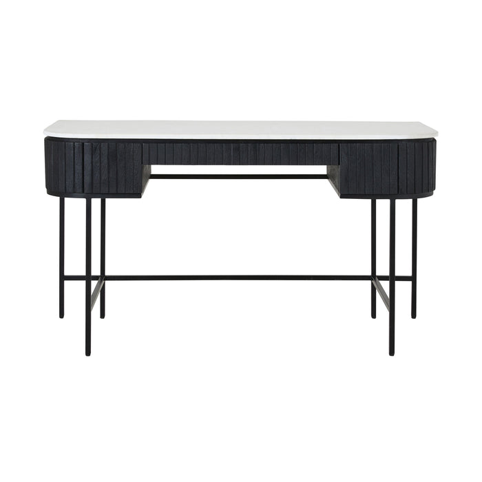 Deva Large 3 drawer Desk Black