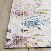 Botanical Snow Digital Printed Tufted Shaggy Rug 240x150cm