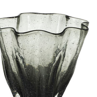 Cabbage Glass Vase Smoke Medium
