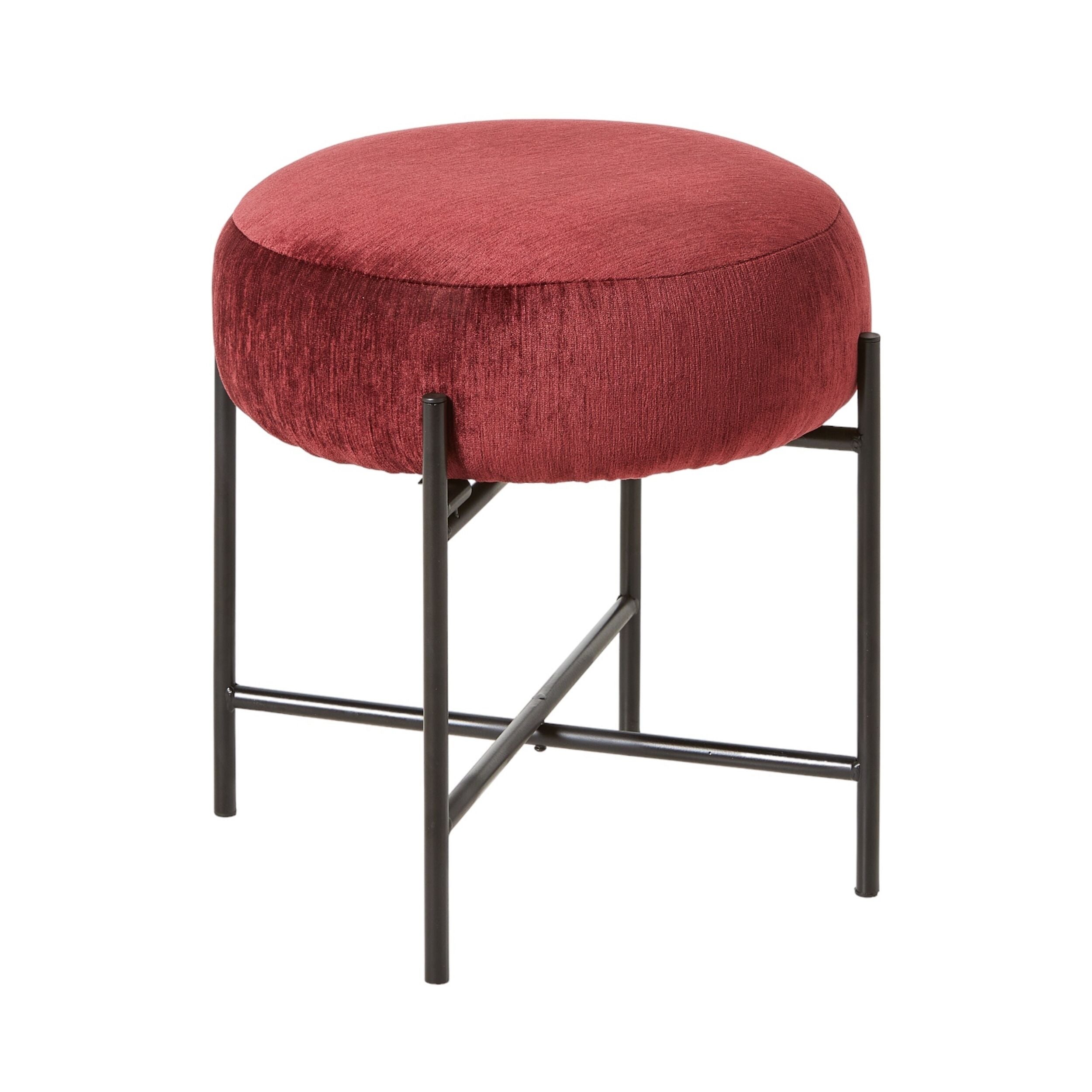 Mads Footstool Plum