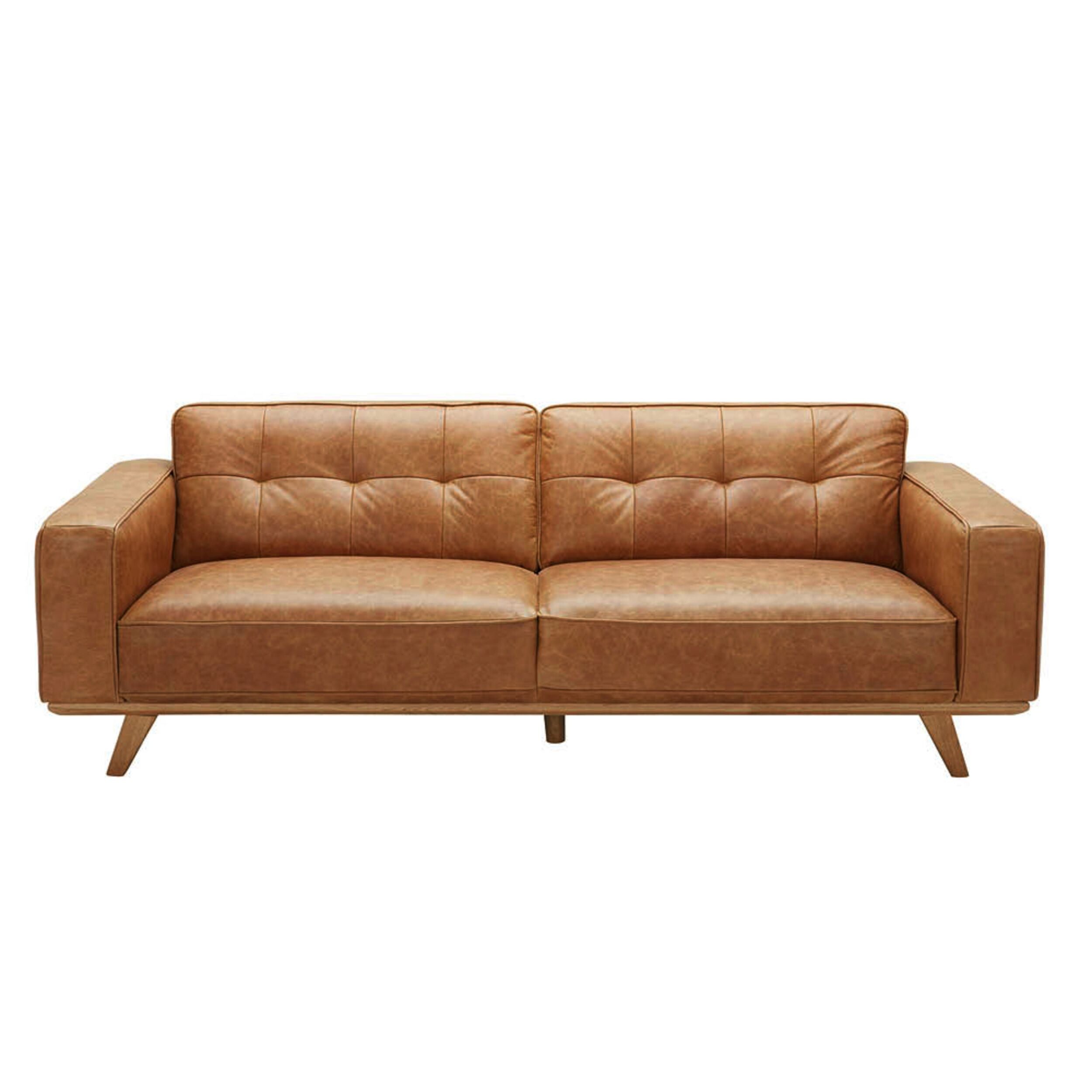 Carson 3 Seater Leather Sofa Dakota Vintage Brown