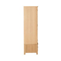 Oakridge 2 Drawer 3 Door Wardrobe Light Oak