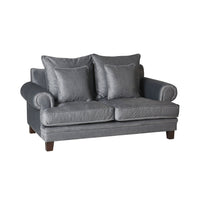 Lisette 2.5 Seater Velvet Sofa Aura Storm