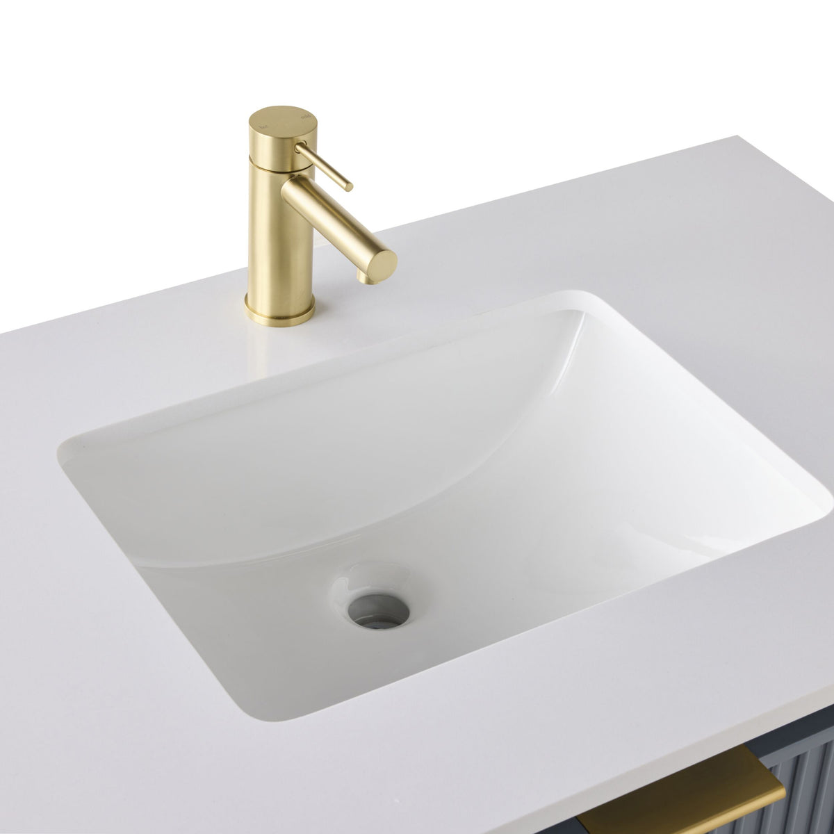 Lennox Single Vanity Slate Blue 940mm