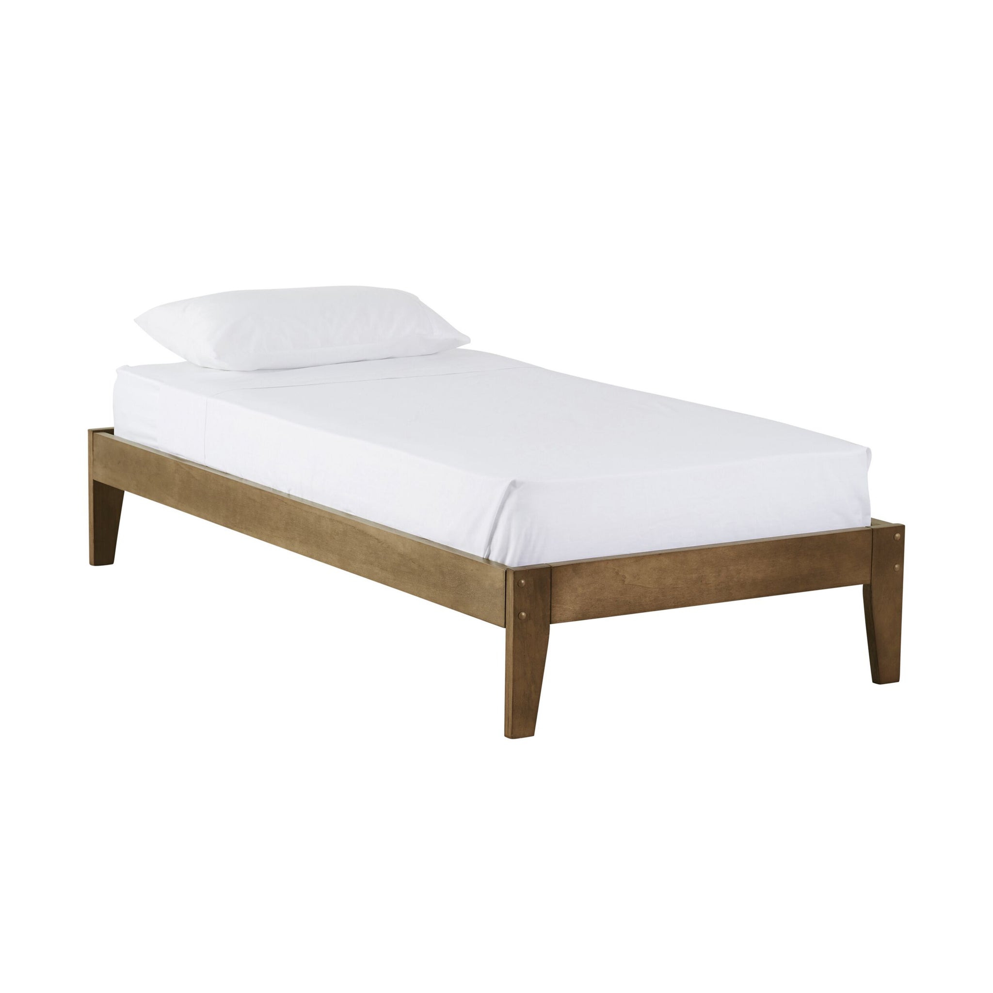 Kyan King Single Bed Base Chestnut