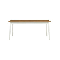 Maine Solid Oak Dining Table 225cm White