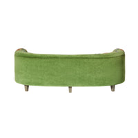 Freya Embroidered Sofa Green Velvet