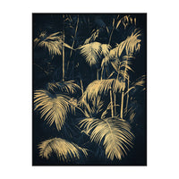 Gilded Fern Framed Textured Painting 90x120cm