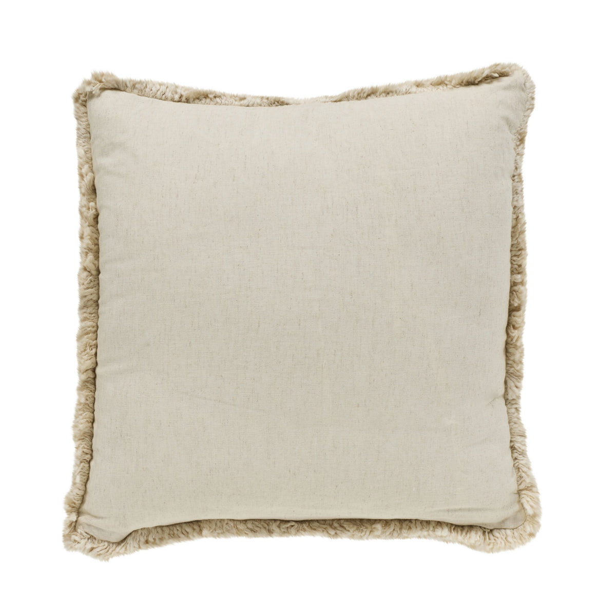 Golden Queen Bee Embroidered Cushion Vanilla 50x50cm