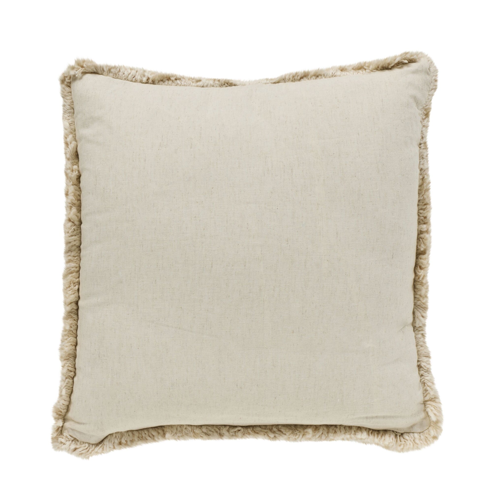 Golden Queen Bee Embroidered Cushion Vanilla 50x50cm