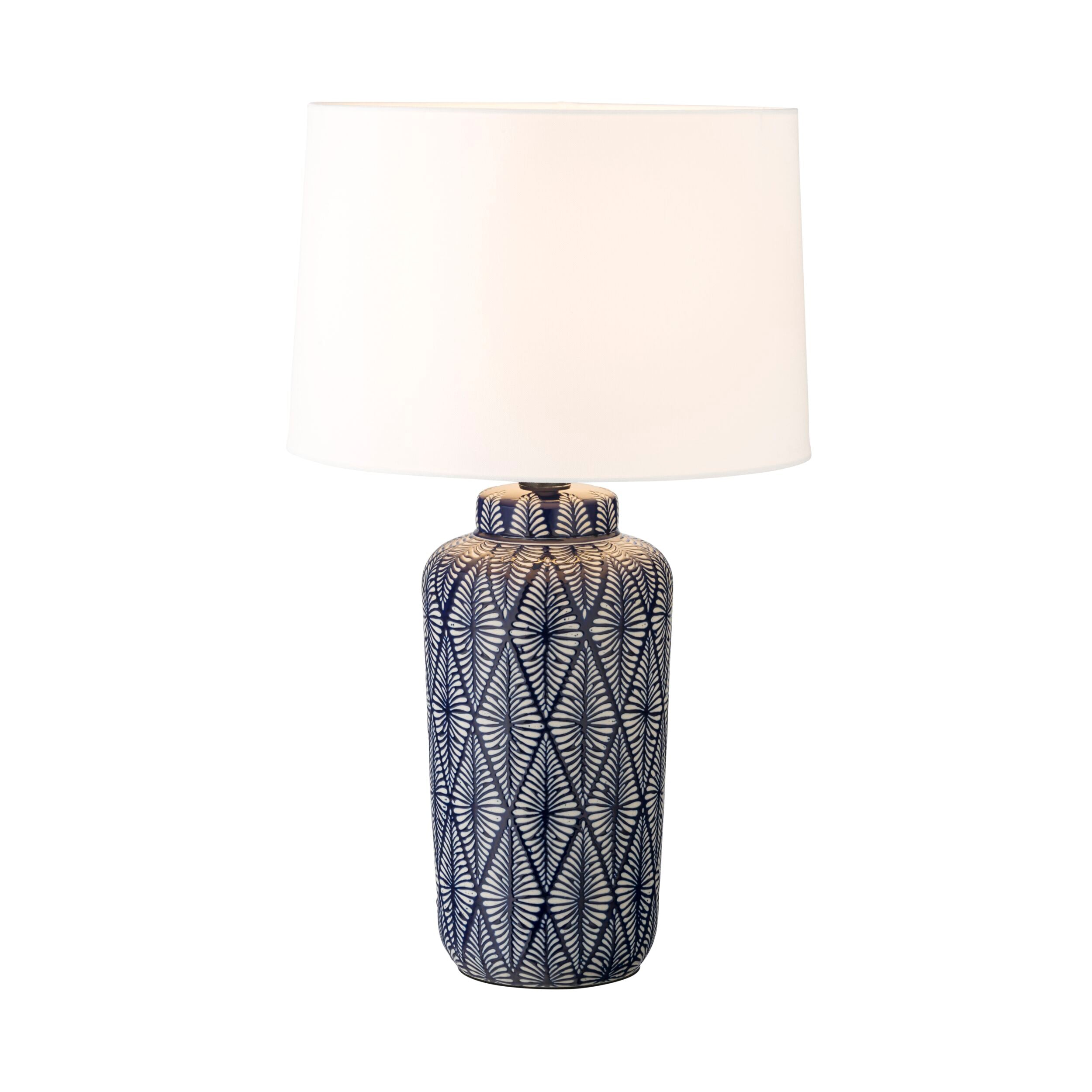 Mystic Ceramic Jar Table Lamp 46cm Shade Size 35 x 38 x 25cm