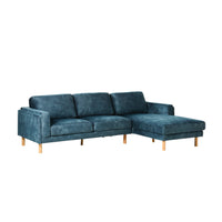 Finch 3 Seater RHS Chaise Haven Denim