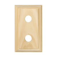 5442 Switch Socket Block Traditional Double Pine H90xL155mm