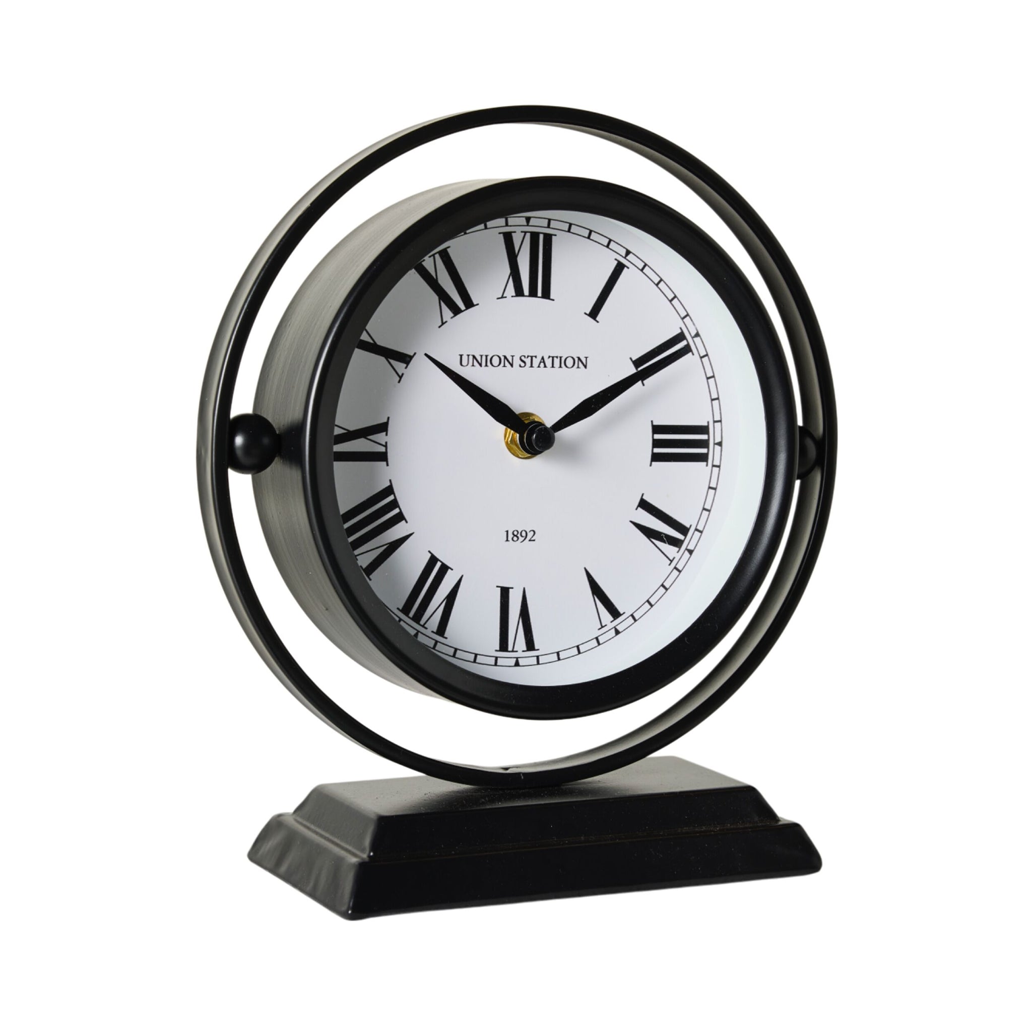 Iron Sphere Mantel Clock 20x8x22.5cm