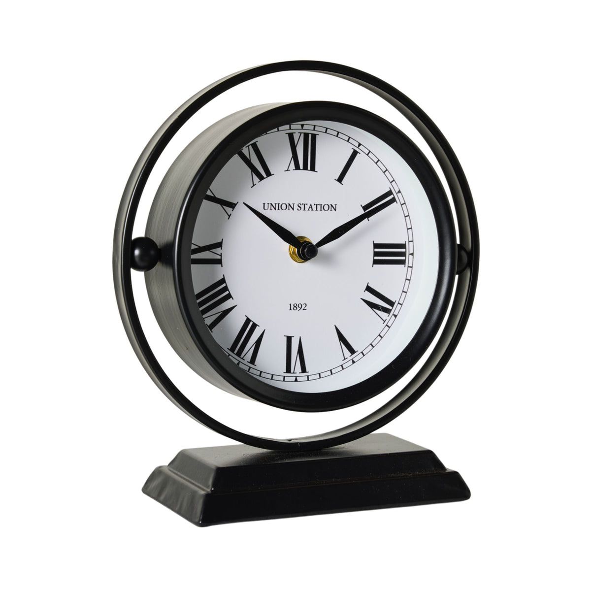Iron Sphere Mantel Clock 20x8x22.5cm – Early Settler Australia