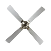 Mackay Indoor AC Ceiling Fan - Brushed Nickel & Silver 122cm