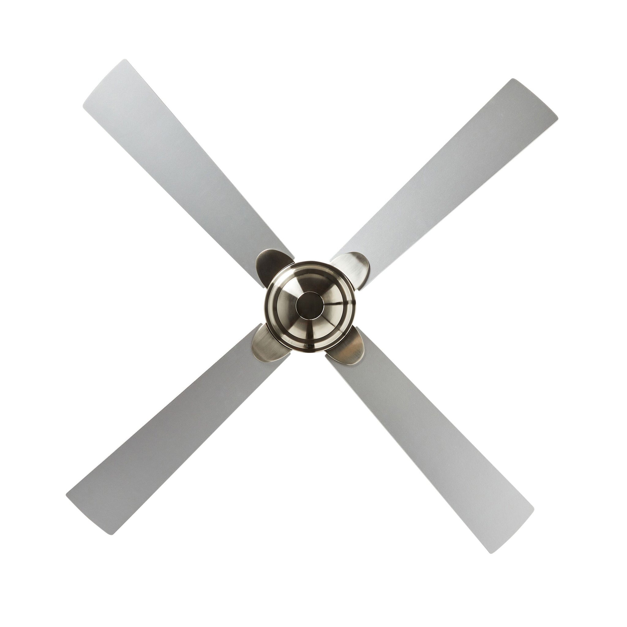 Mackay Indoor AC Ceiling Fan - Brushed Nickel & Silver 122cm