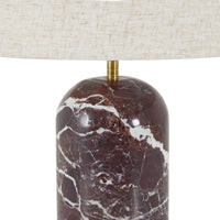 Toscano Marble Table Lamp Jesper Red 55cm