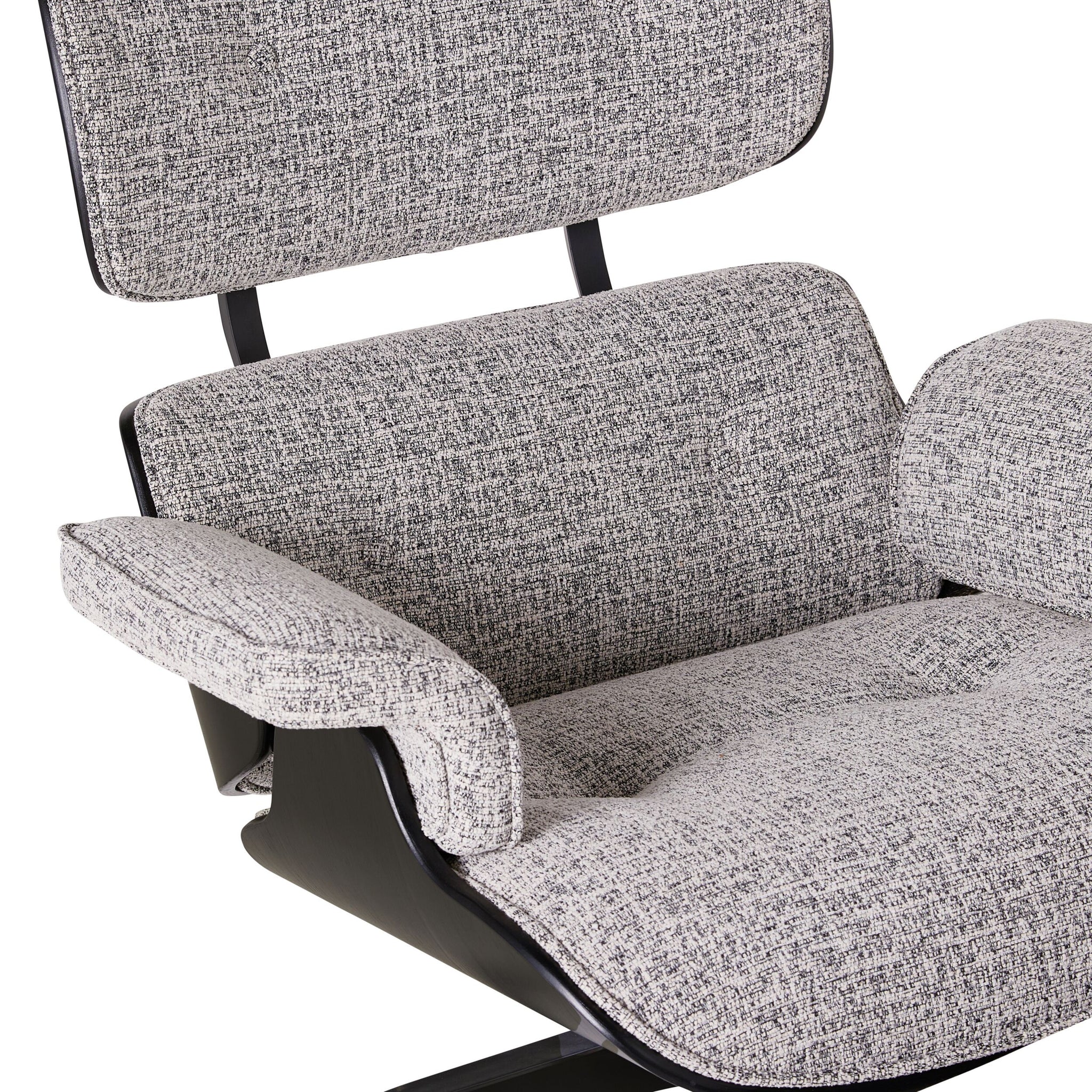 Replica Eames Lounge Chair and Ottoman Pepper