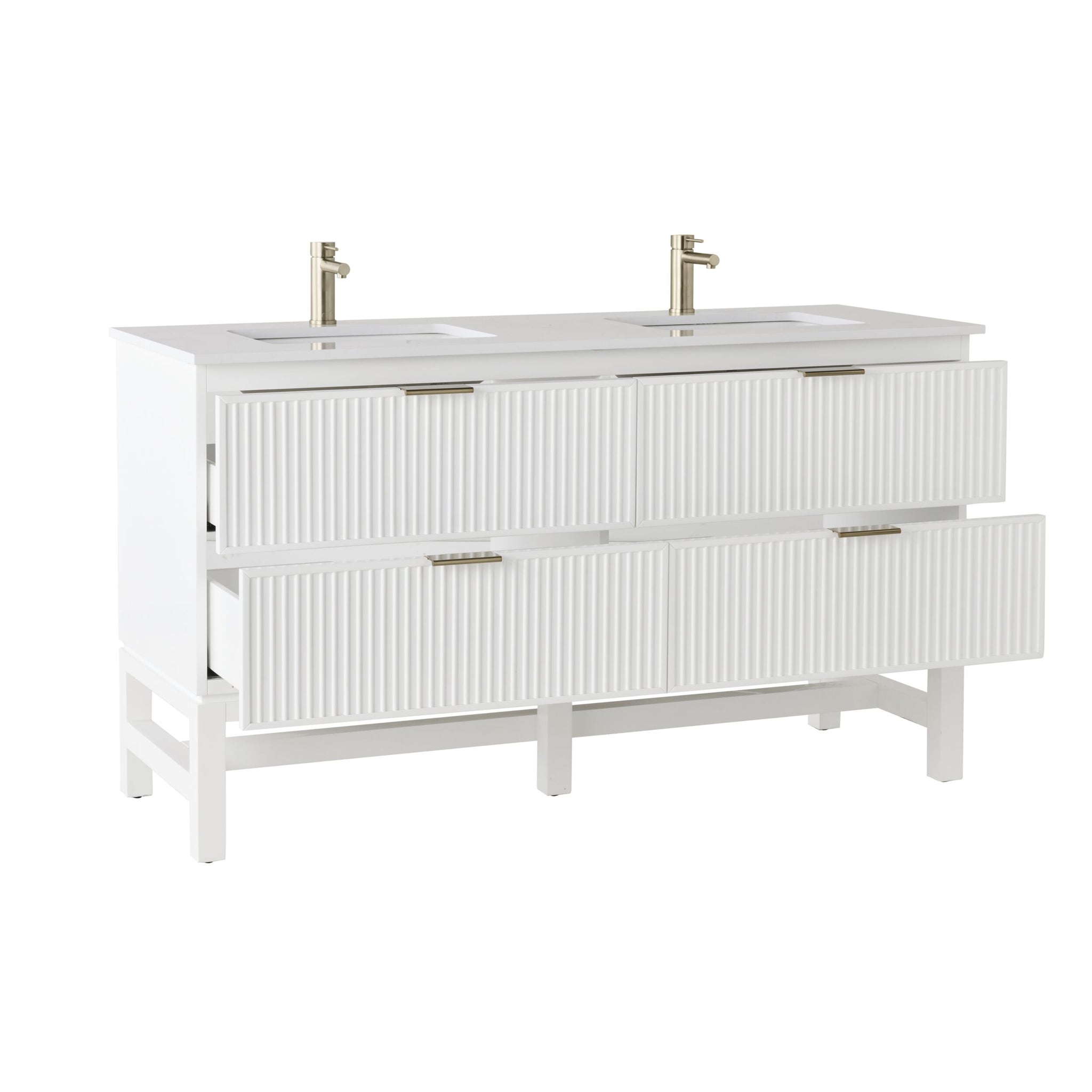 Lennox Double Vanity White 1550mm