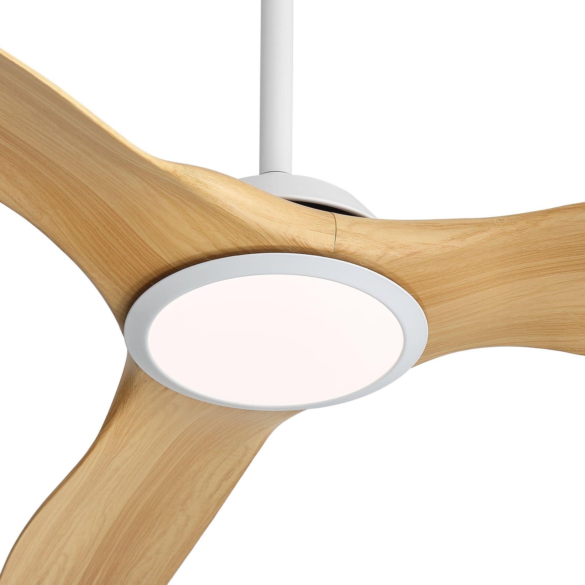 Harbour 162cm Indoor DC Fan - White with Natural ABS Blades