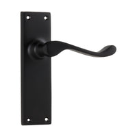 1930 Door Lever Victorian Latch Pair Matte Black H152xW42xP59mm