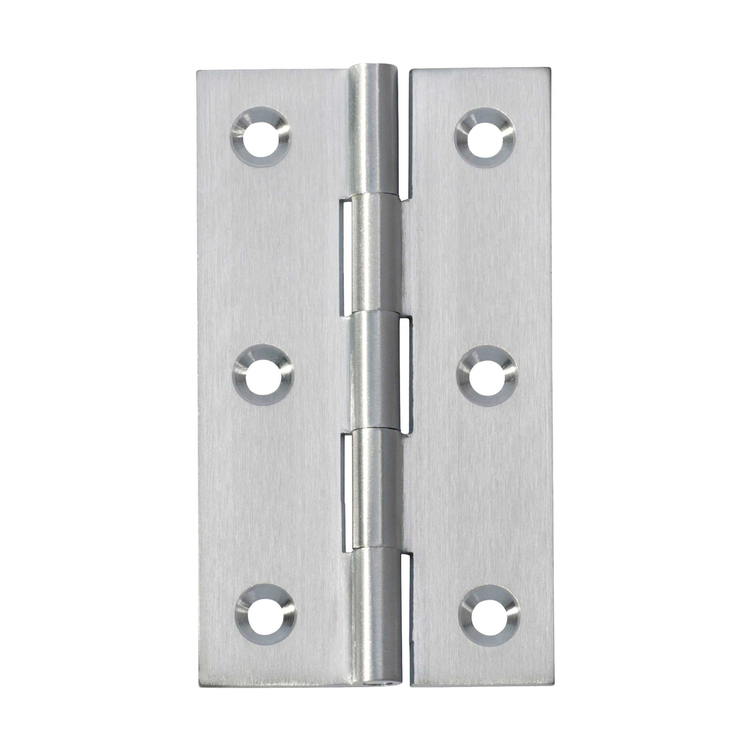 2770 Hinge Fixed Pin Satin Chrome H89xW50mm