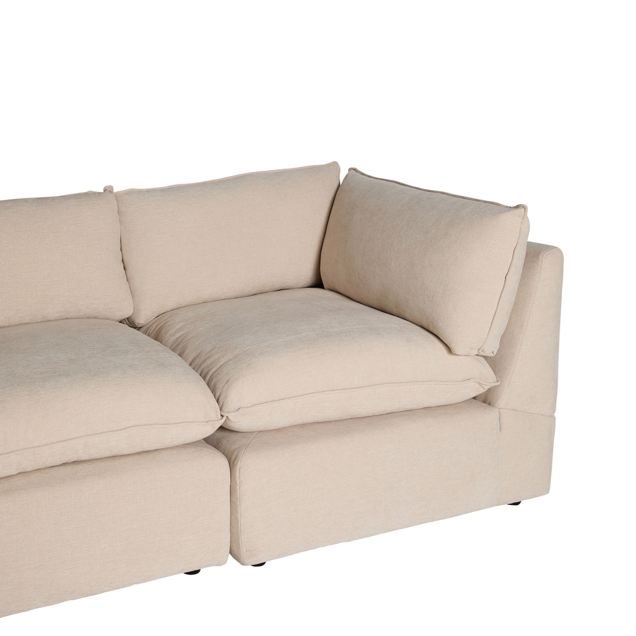 Sora Corner Sofa Ivory