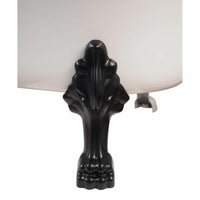 Alto White Bath 1520mm with Black Feet Package