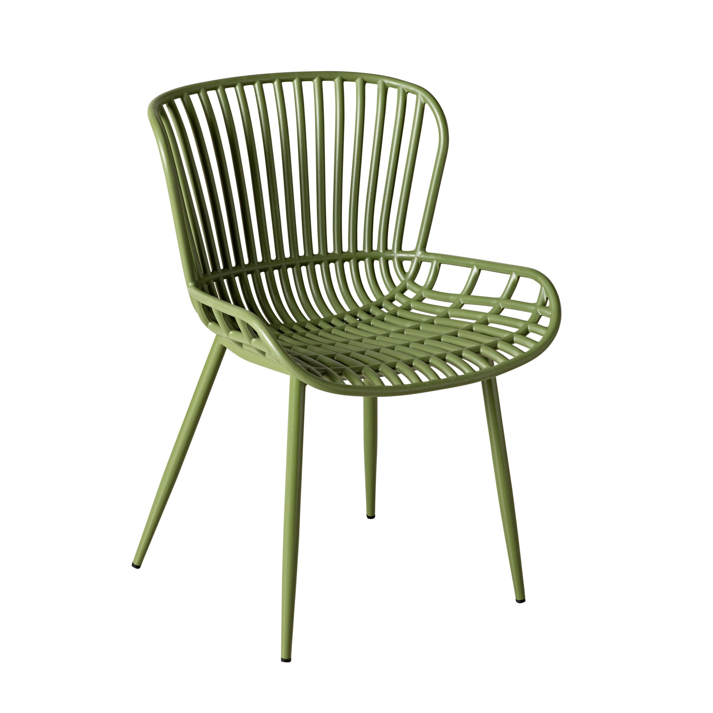 Lini Outdoor Dining Chair Khaki Green