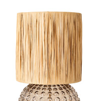 Gloria Glass Table Lamp Grey 50cm