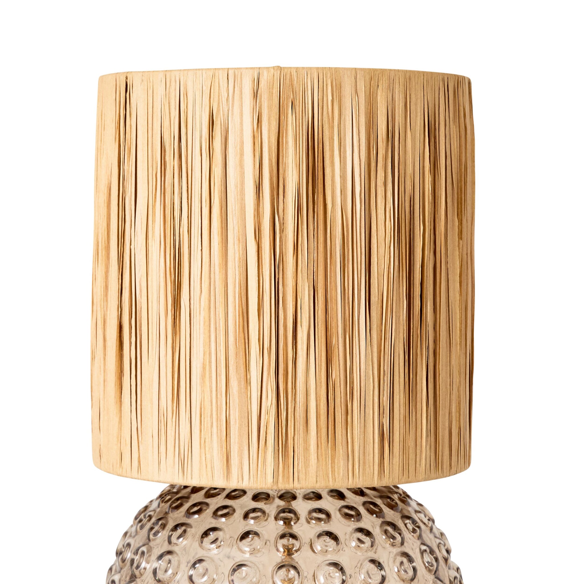 Gloria Glass Table Lamp Grey 50cm