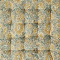 Sorella Yellow Floral Seat Cushion 40x40cm