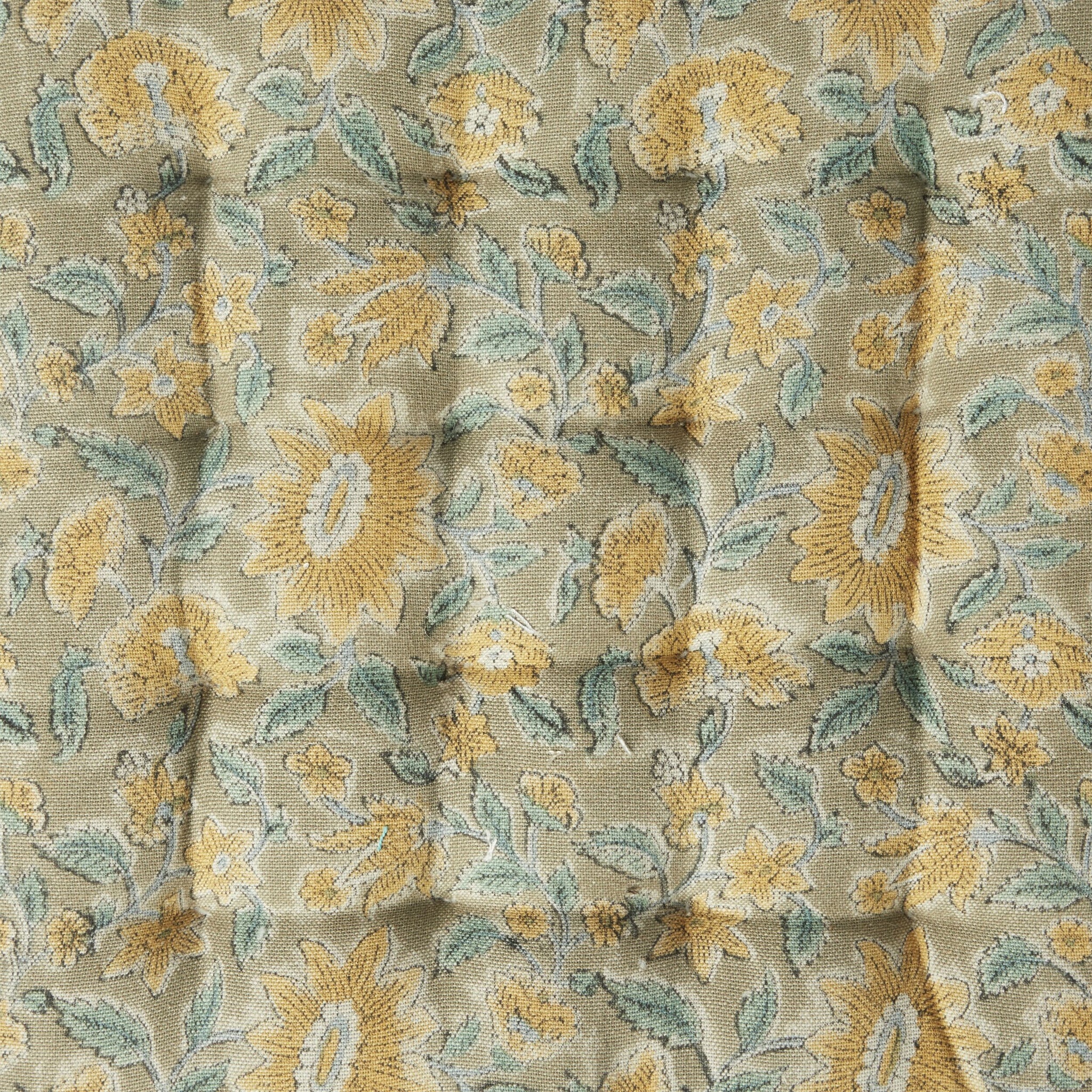 Sorella Yellow Floral Seat Cushion 40x40cm