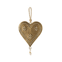 Heirloom Embossed Heart Christmas Ornament