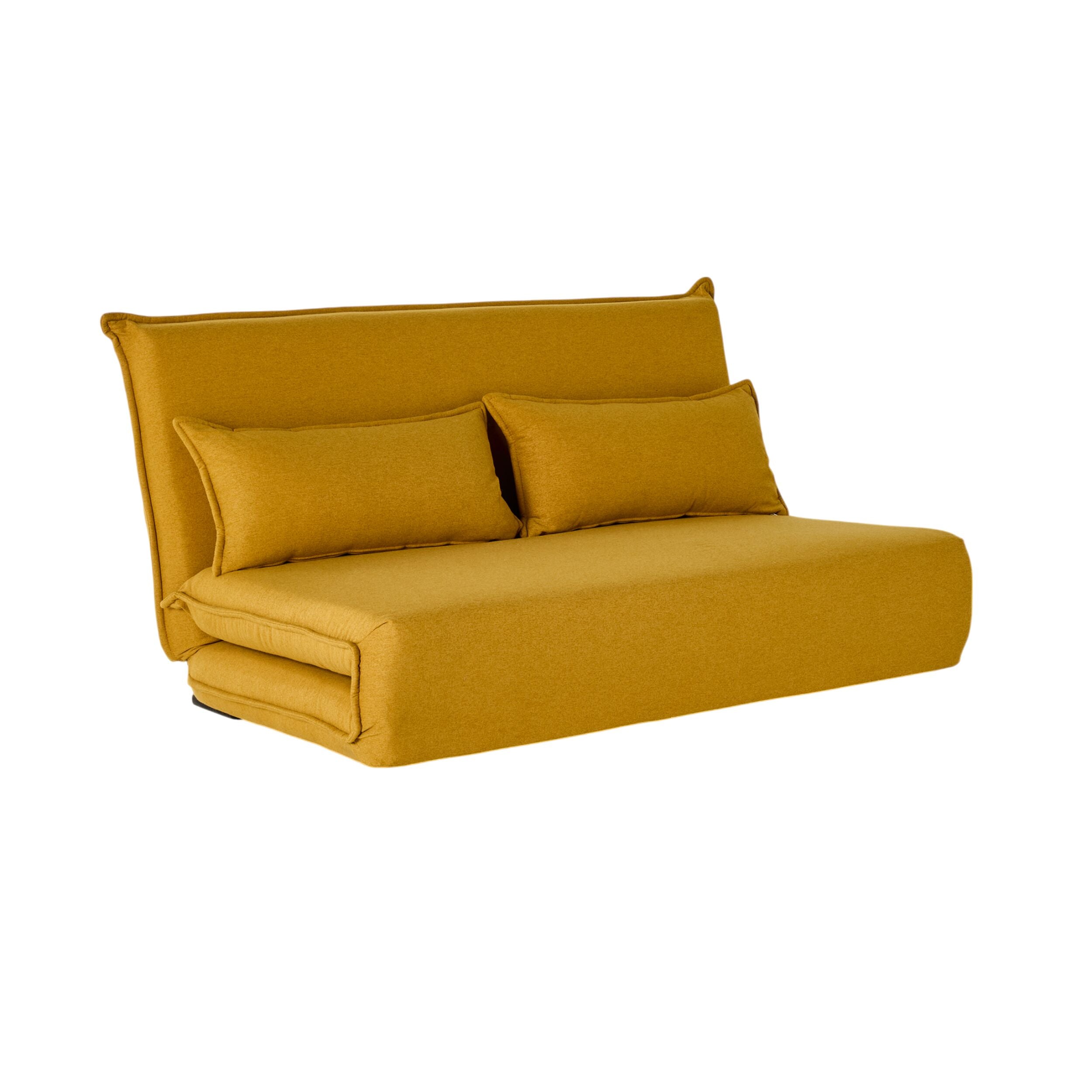 Bribie Double Sofa Bed Mustard