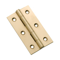 3753 Cabinet Hinge Fixed Pin Polished Brass H63xW35mm