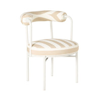 Parri Dining Chair Taupe Stripe