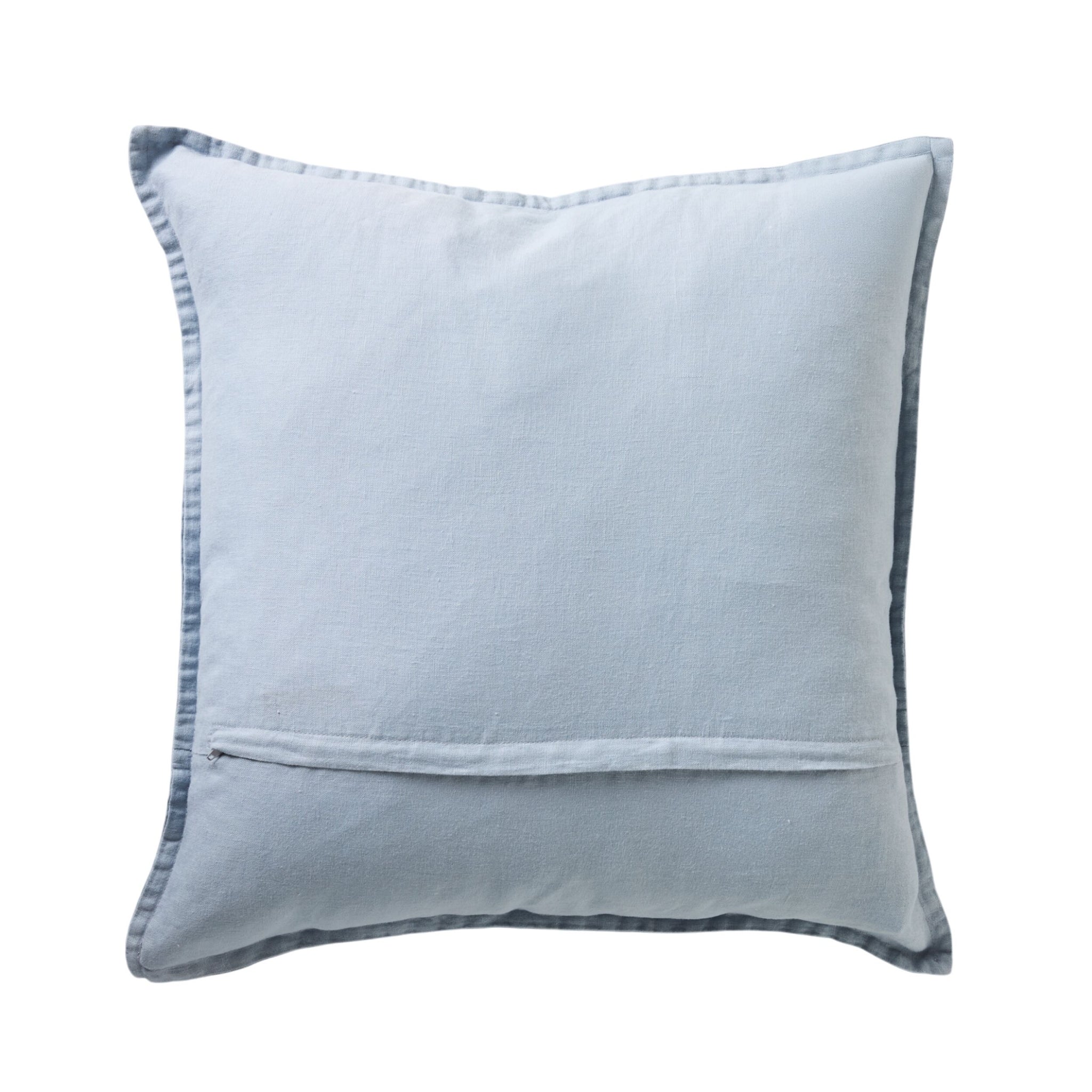 Hamptons French Linen Cushion Dusty Blue 50x50cm