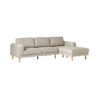 Finch 3 Seater RHS Chaise Amalfi Silver