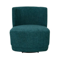 Amala Swivel Occasional Chair Blue Weave