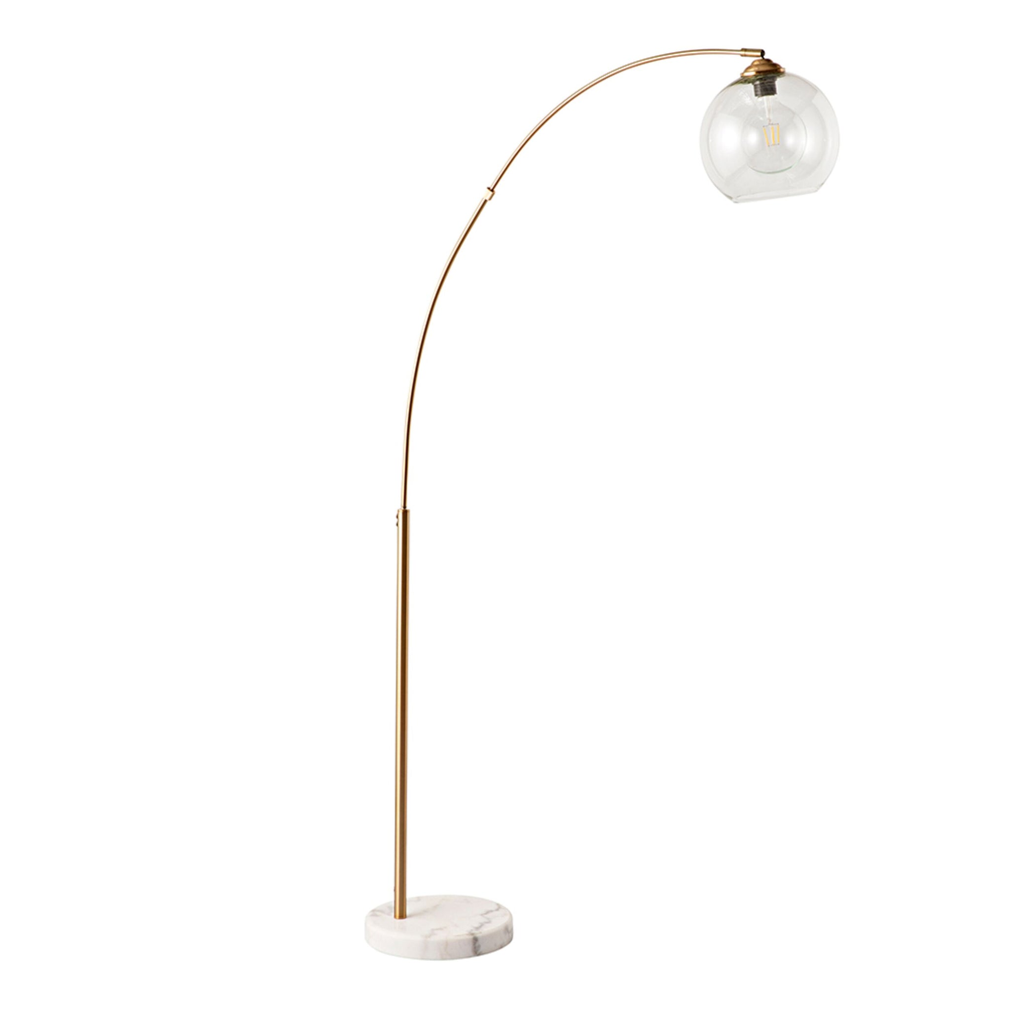 Azzedine Gold Metal Floor Lamp 166cm
