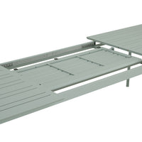 Santana Aluminium Dining Table 260cm (Extends to 370cm) Steely Green