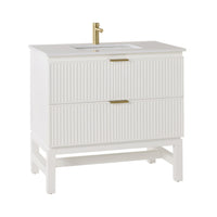 Lennox Single Vanity White 940mm