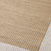 Alhambra Border Jute Rug Wheat 240x300cm